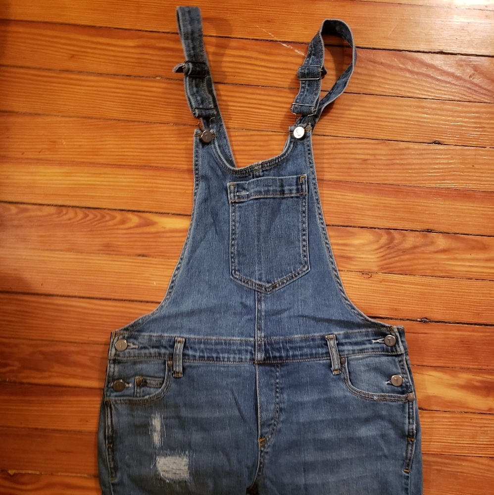 Anthropologie Pilcro low rise overalls